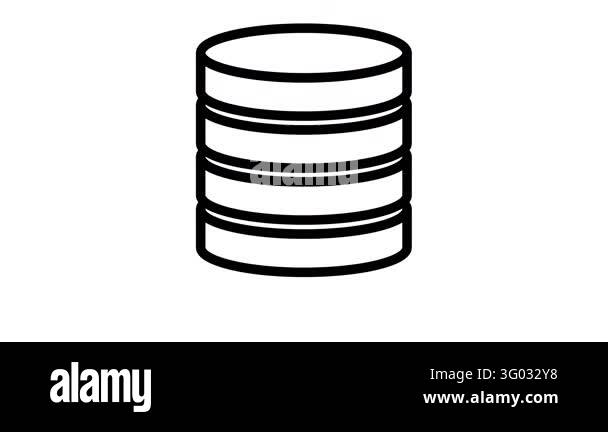 Animated Coin Stack Icon Motion Graphic Loop with Alpha Channel Stock ...