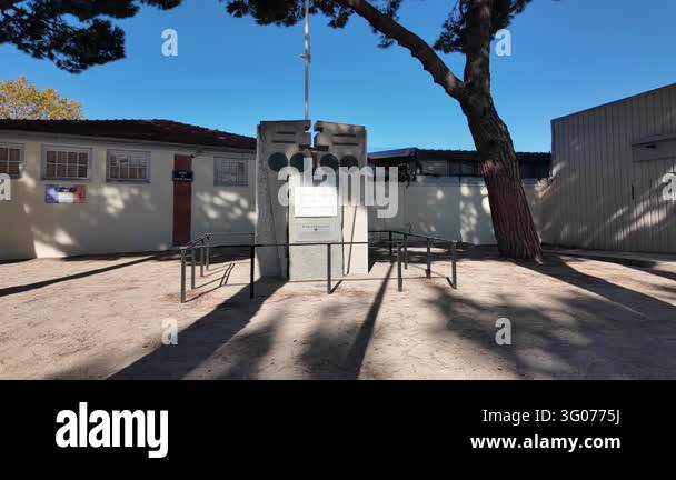 France Tree Antibes, France - September 15, 2026 - Stone memorial monument stands ...