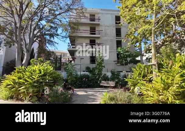 France Tree Antibes, France - September 15, 2026 - Unfinished concrete apartment ...