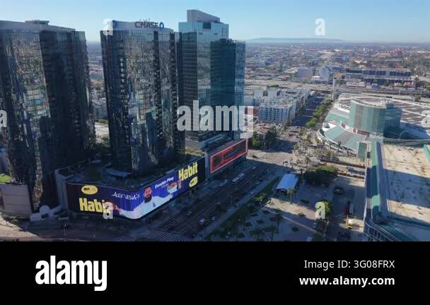 Los Angeles, California, USA - OCTOBER 05, 2026: Glass high rise towers ...