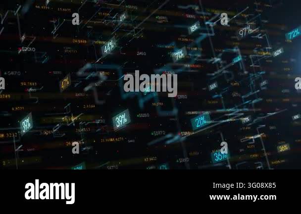 abstract background of digital data and technology Stock Video Footage ...