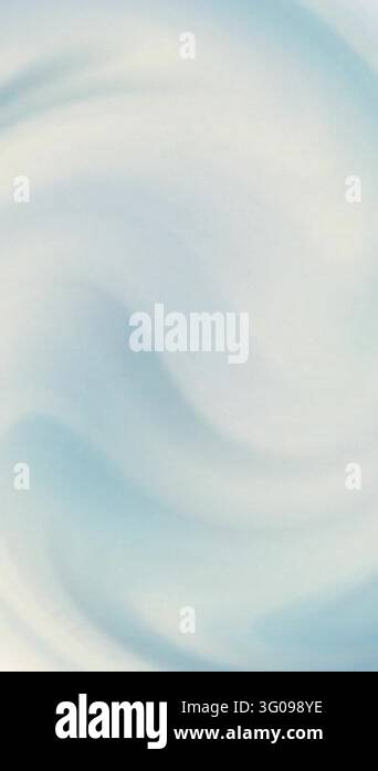Seamless loop of soft blue and white fluid waves gently swirling and ...