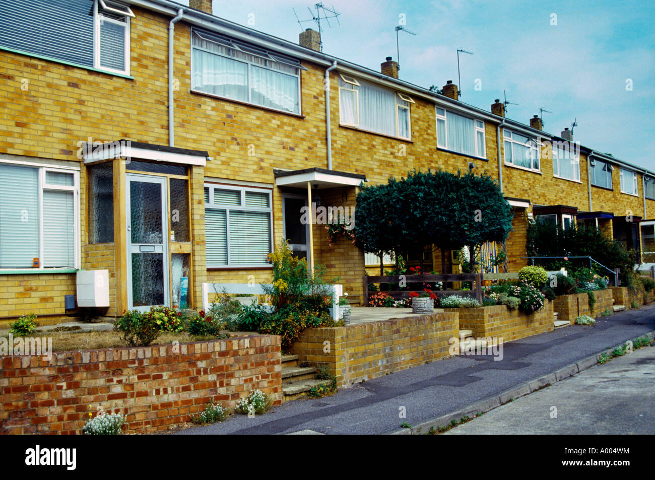 Surrey England  Terraced Housing Epsom Stock Photo