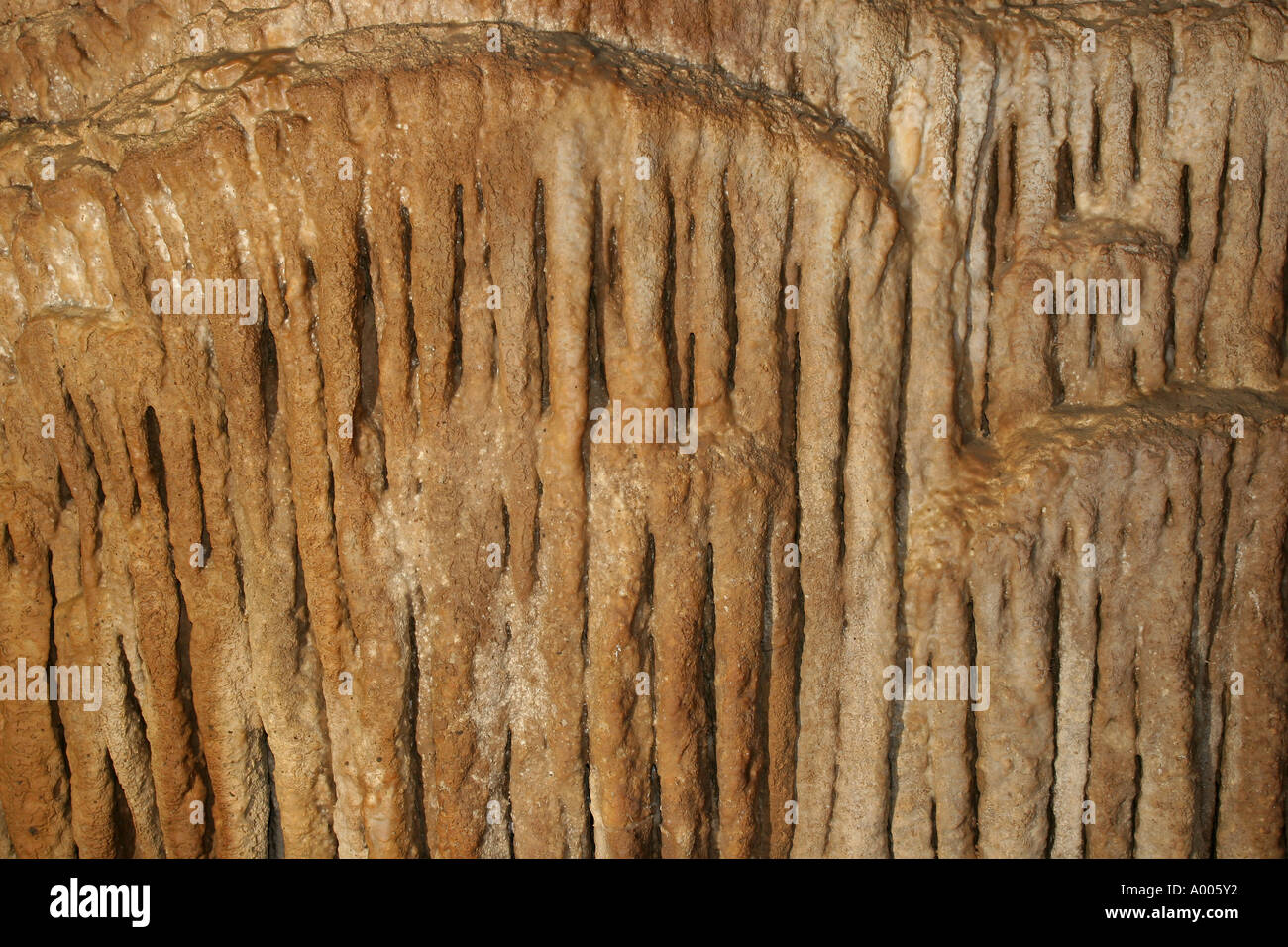 Mammoth Cave National Park frozen niagra Stock Photo