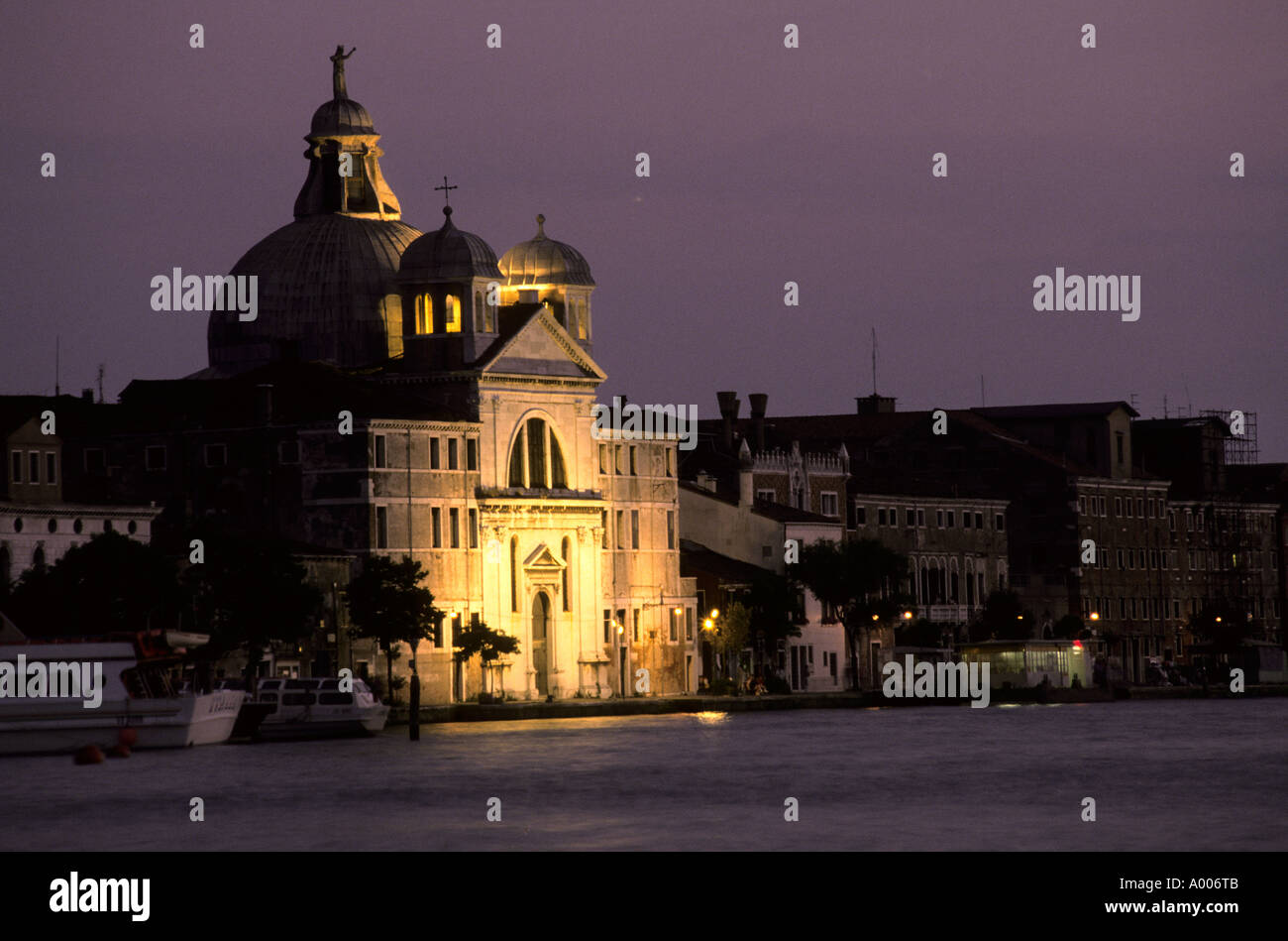 Chiesa del Redentore  Italy  Venice  Water Canal Stock Photo