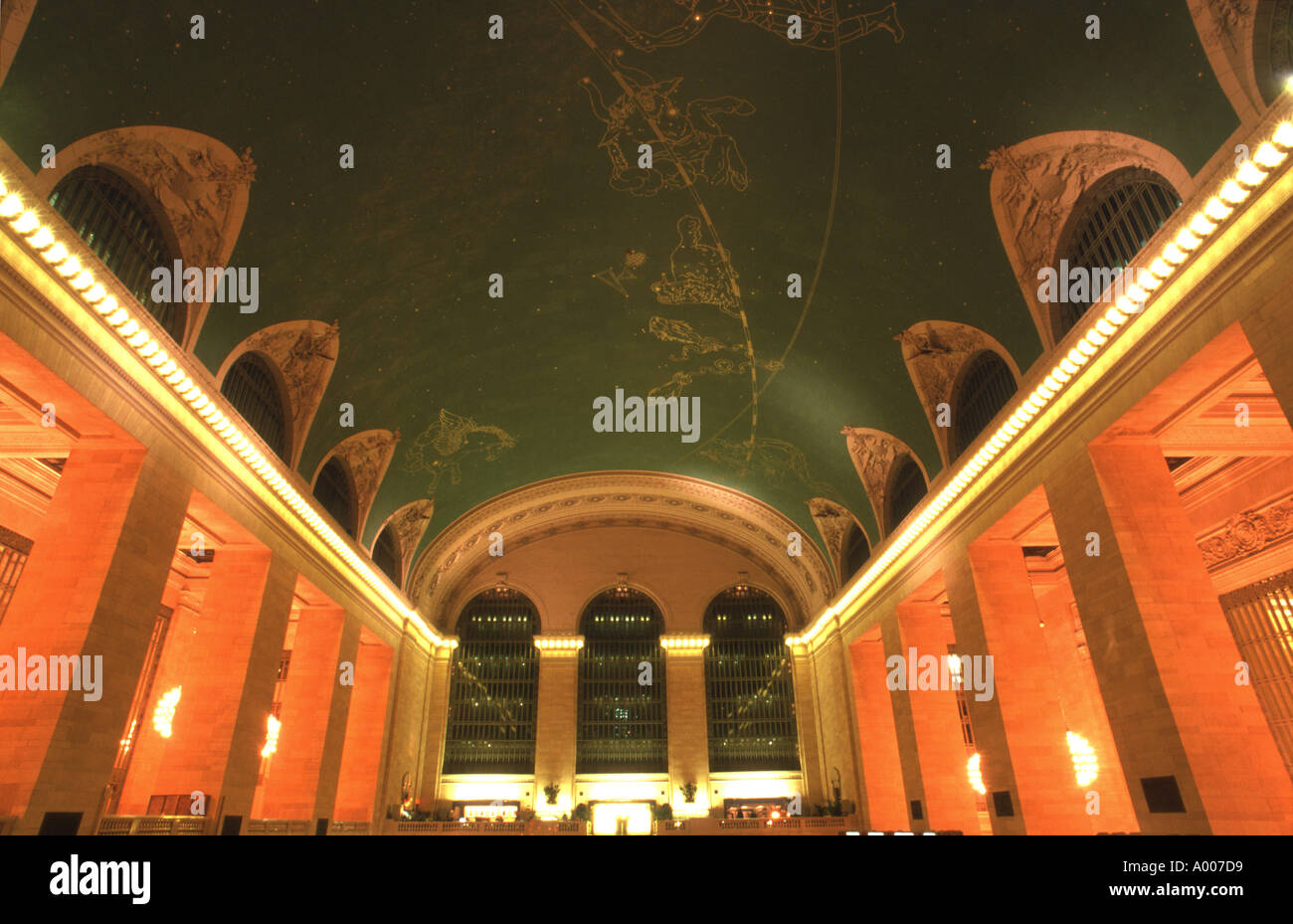 Ceiling in Grand Central Station, New York City USA Stock Photo