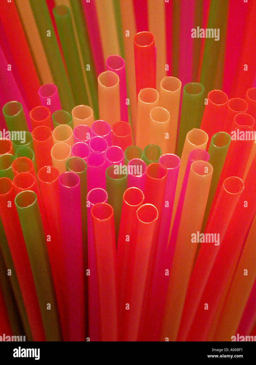 Multi colored espresso straws Stock Photo Alamy