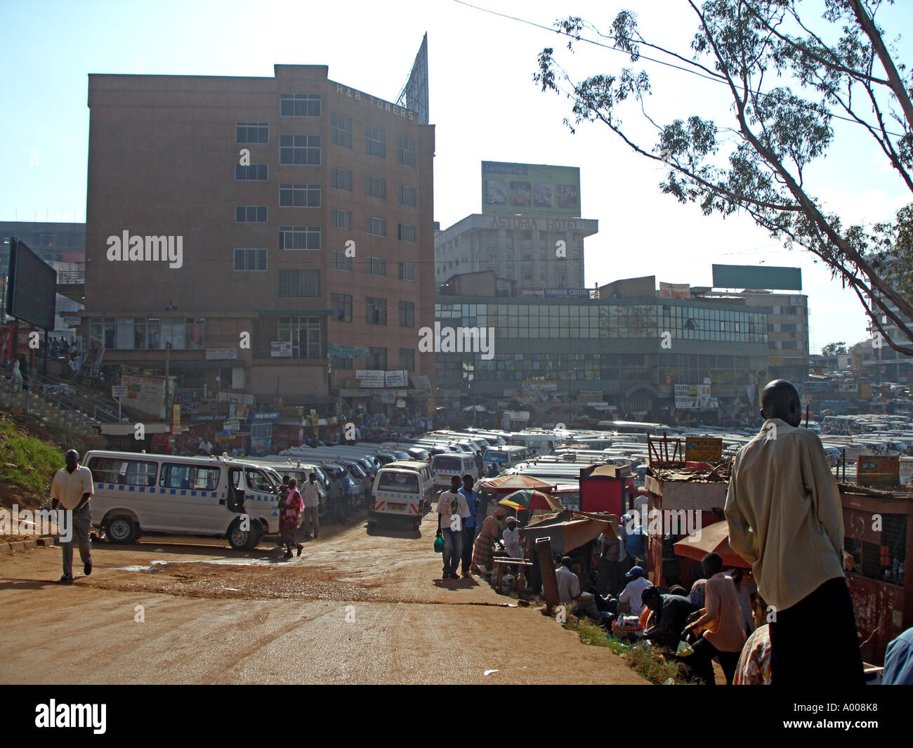 Kampala Old Taxi Park, Uganda Stock Photo