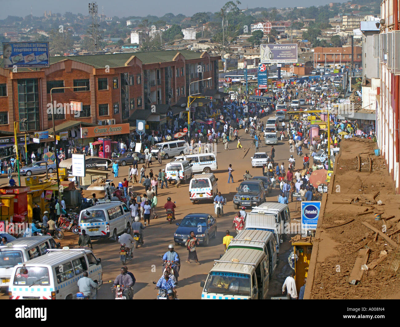 Street scene from downtown Kampala, Uganda Stock Photo Alamy