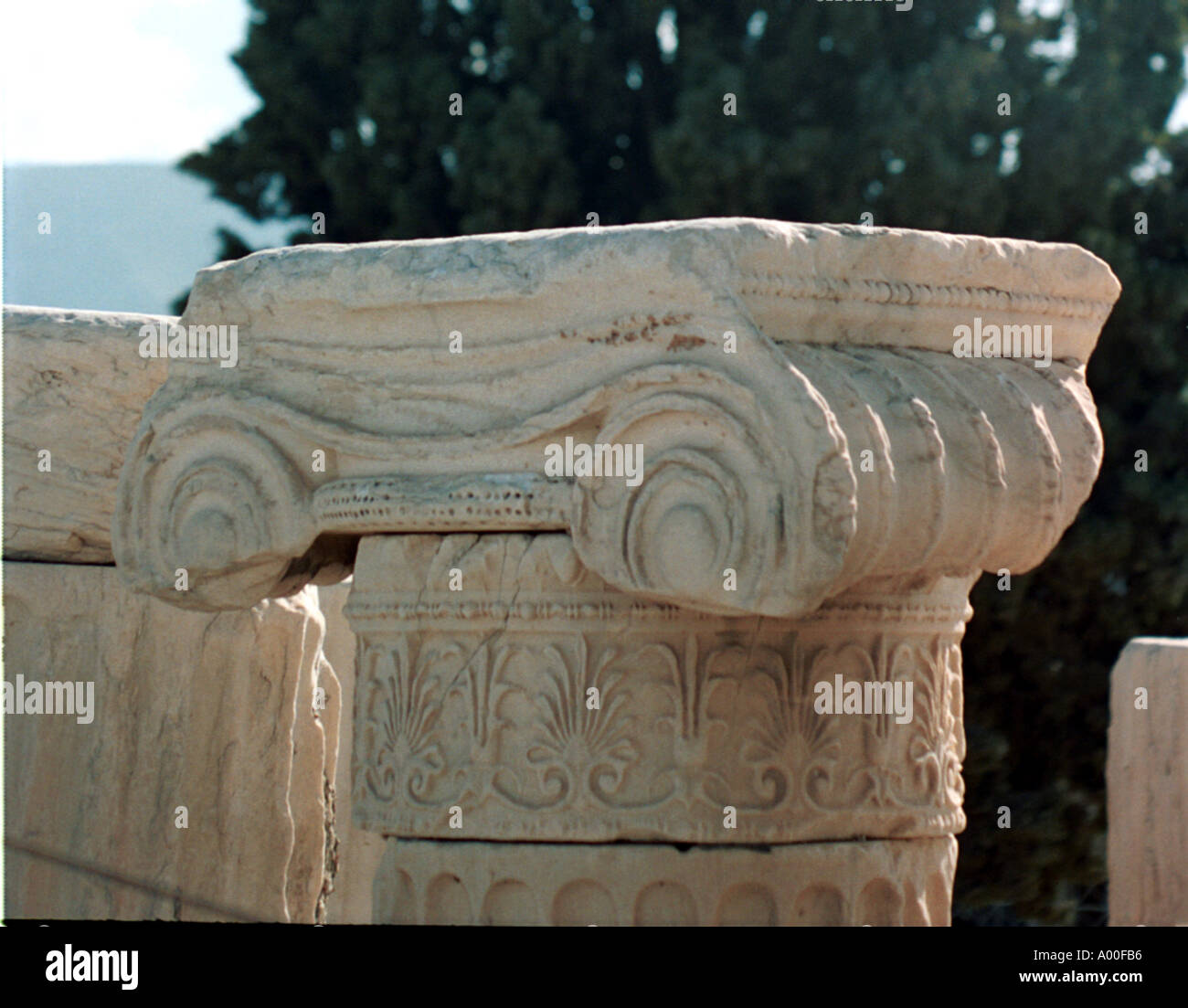 Ionic capitol Athens Greece Stock Photo