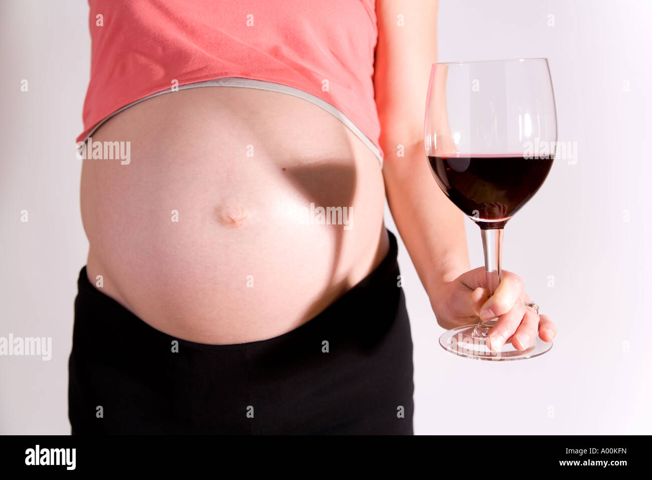 Alcohol & pregnancy Stock Photo