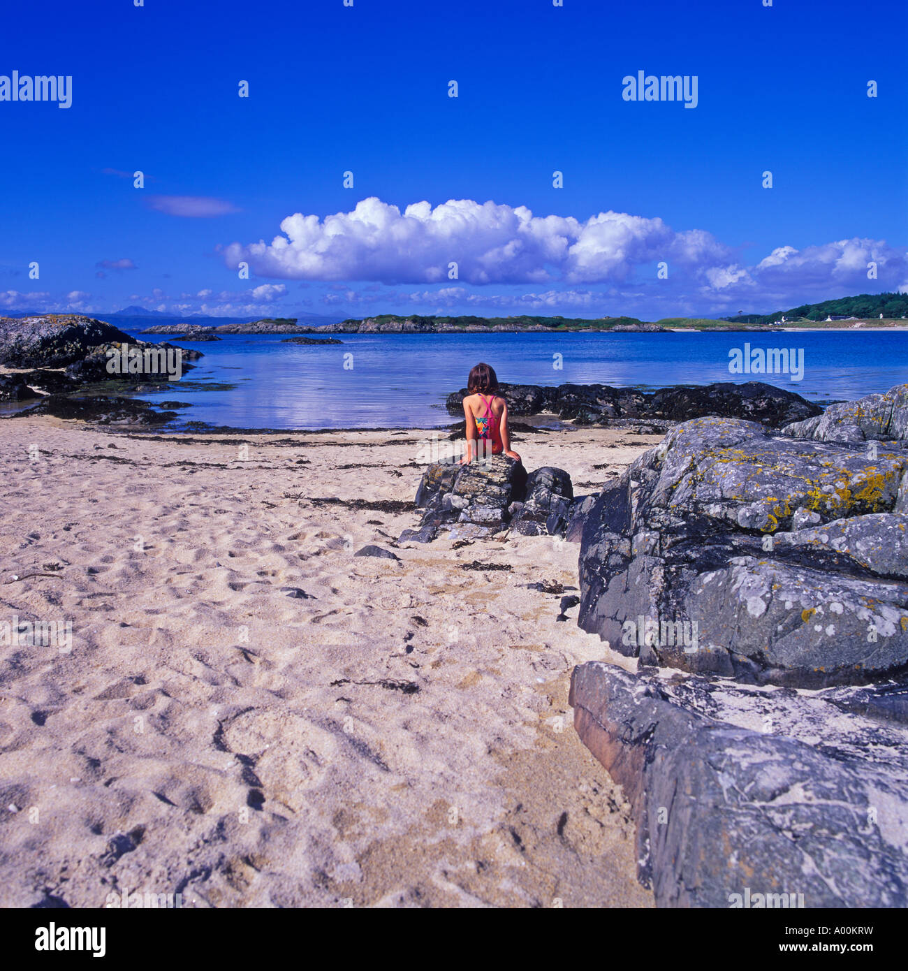 Beach At Triagh Near Mallaig West Coast Scotland Stock Photo
