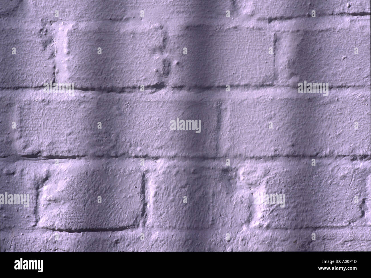 White painted brick wall Stock Photo