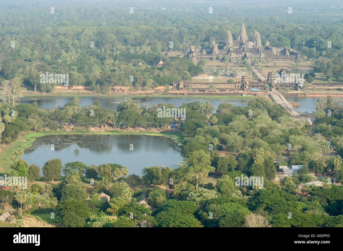 Angkor Wat Temples Aerial High Resolution Stock Photography and Images ...