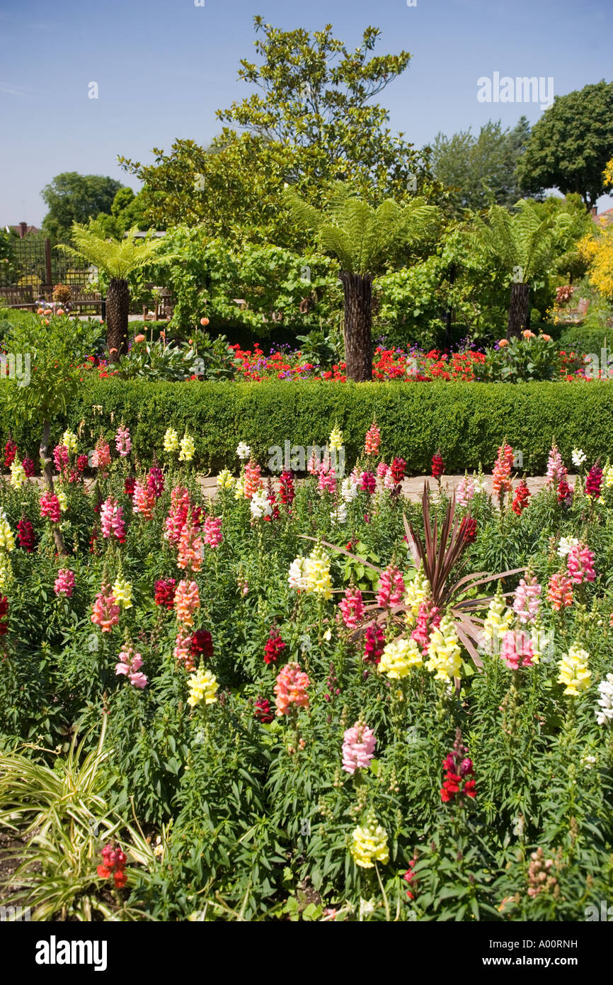 Flower Garden Golders Hill Park London England Stock Photo