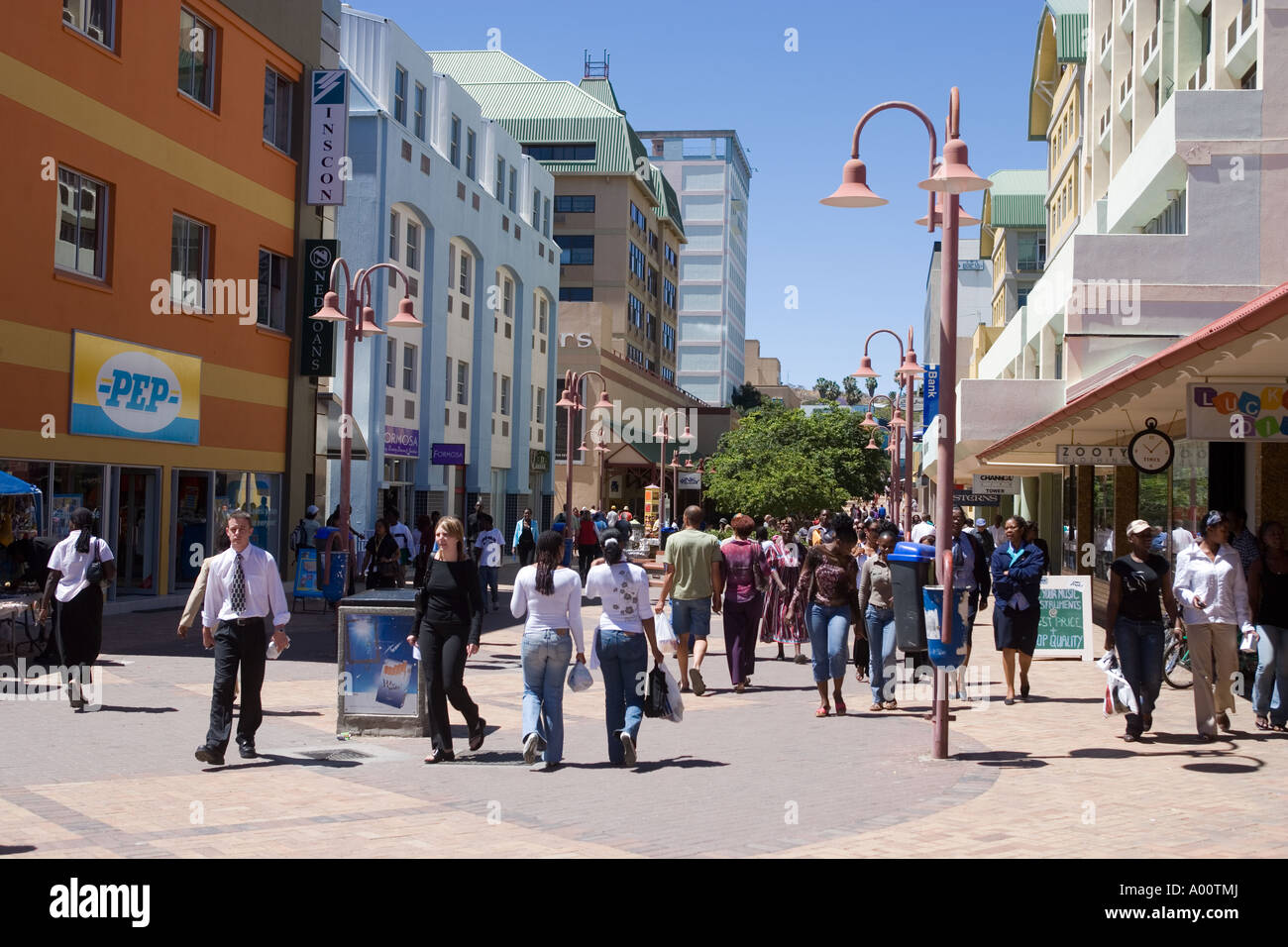 Post Street Mall Windhoek Namibia Stock Photo Alamy