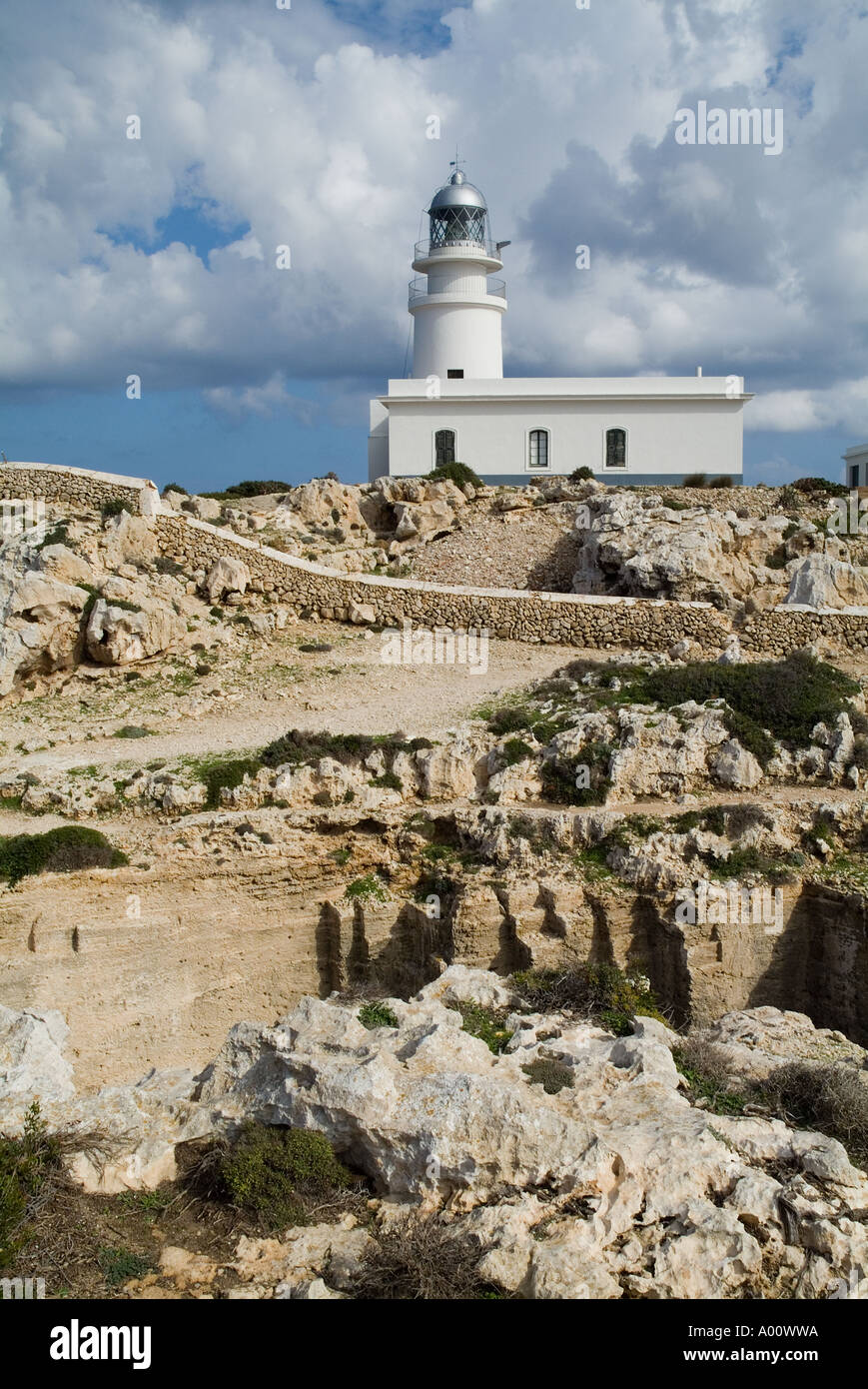 dh Cabo de Cavalleria lighthouse CAPE CAVALLERIA MENORCA North coast ...