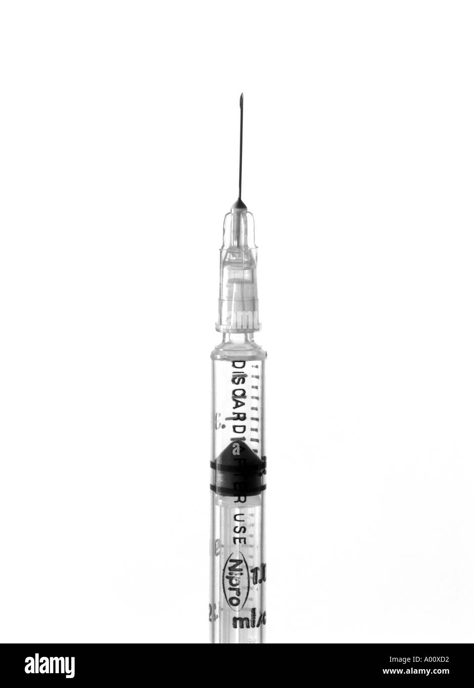Image of sterile syringe  Stock Photo