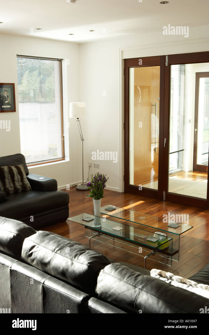 kitchen with seating area Stock Photo
