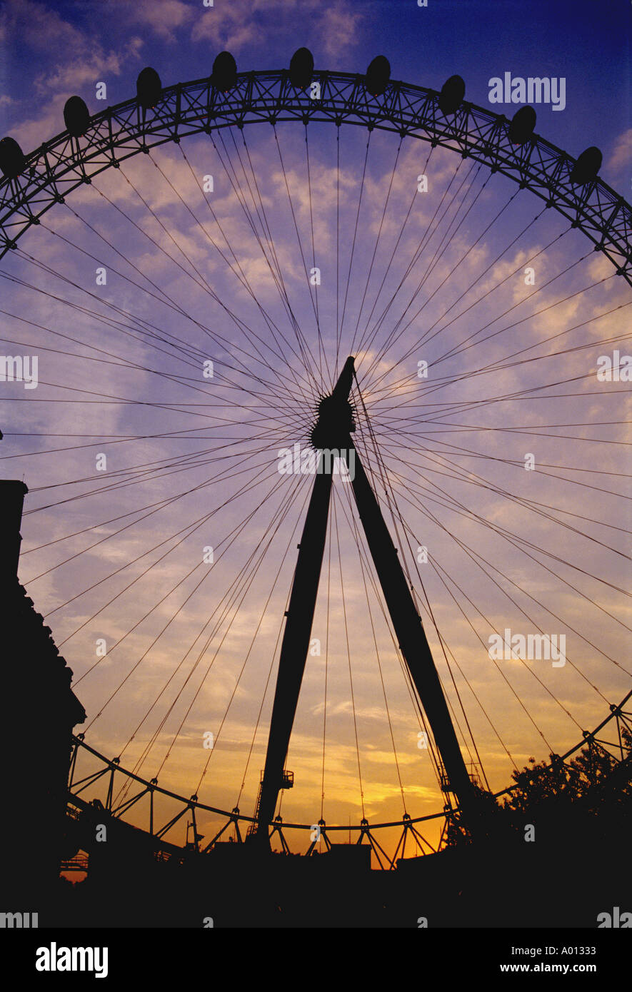 London eye at dusk Stock Photo - Alamy