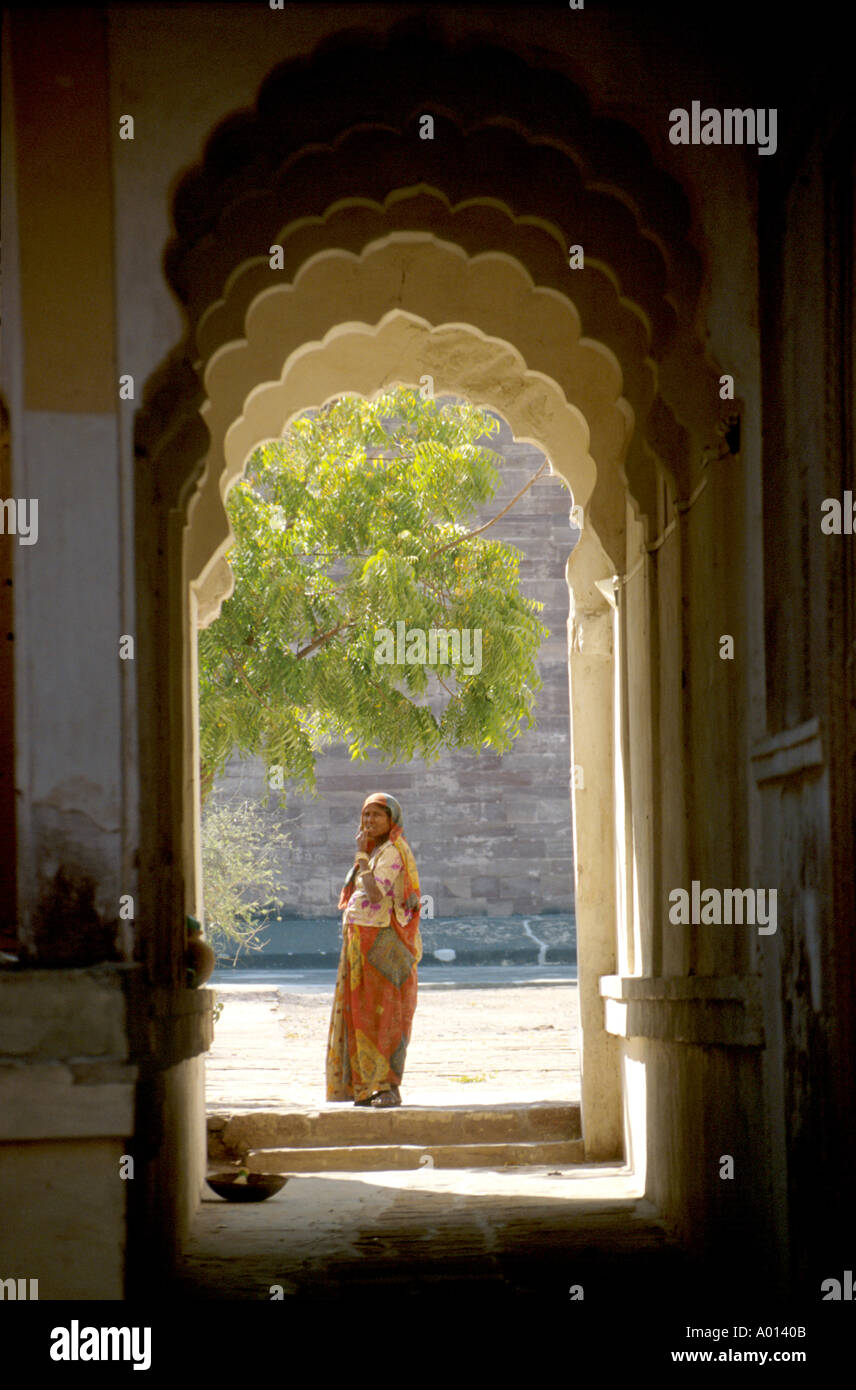 Woman standing in archway hi-res stock photography and images - Alamy