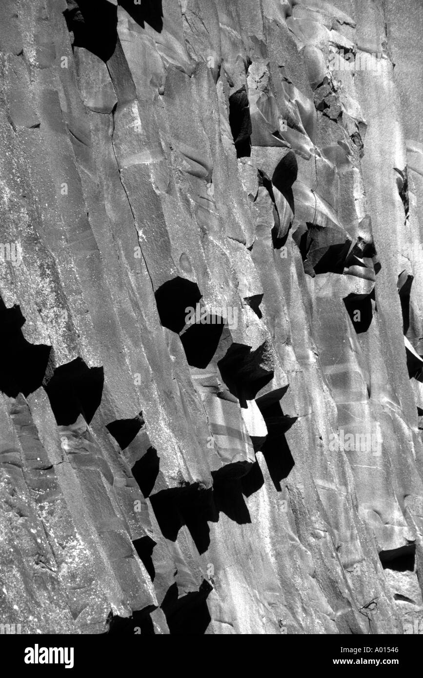 February 1998 Japan The sun casts shadows on the rocks near Gekkon no ...