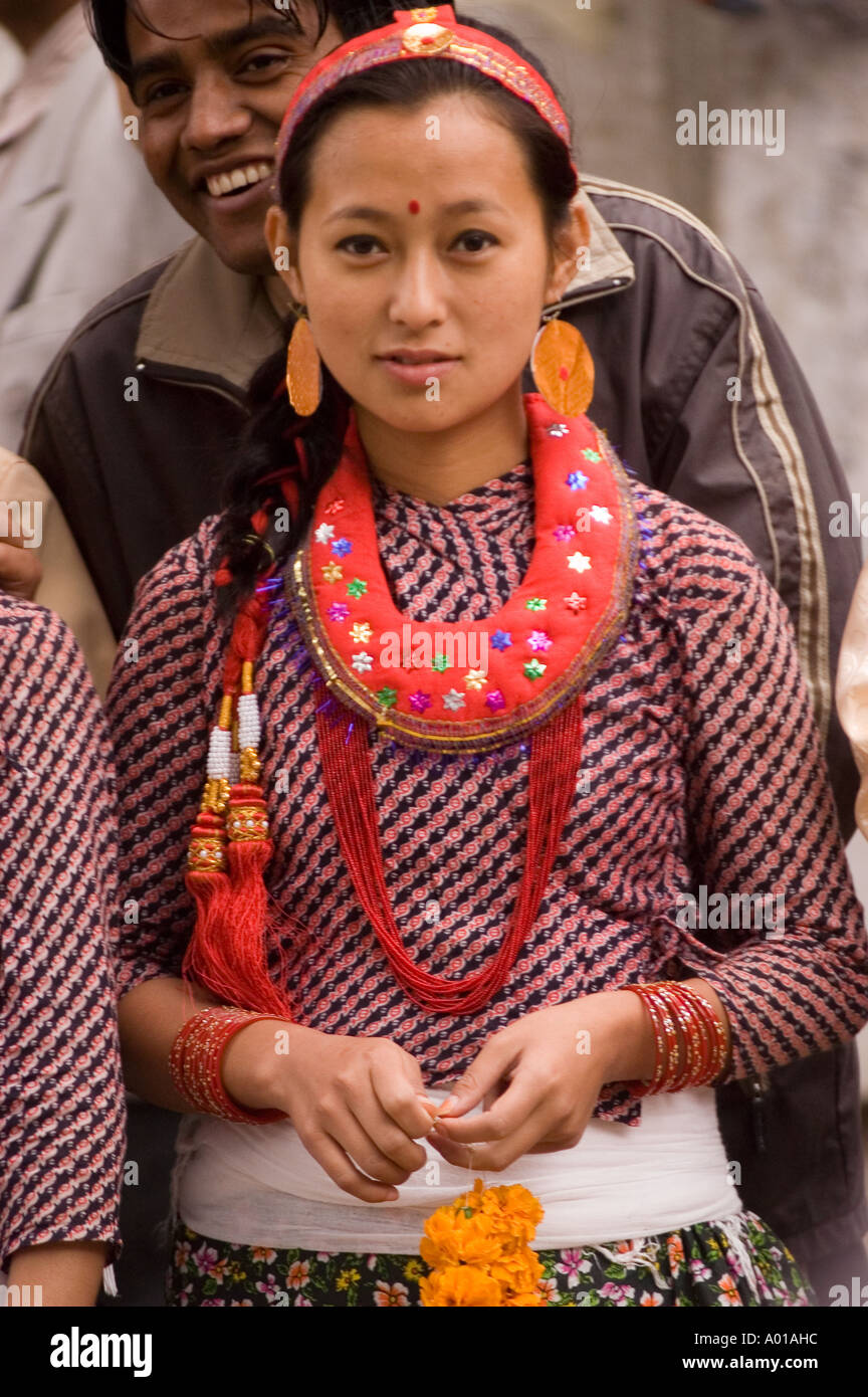 Nepali dress hi-res stock photography and images - Alamy