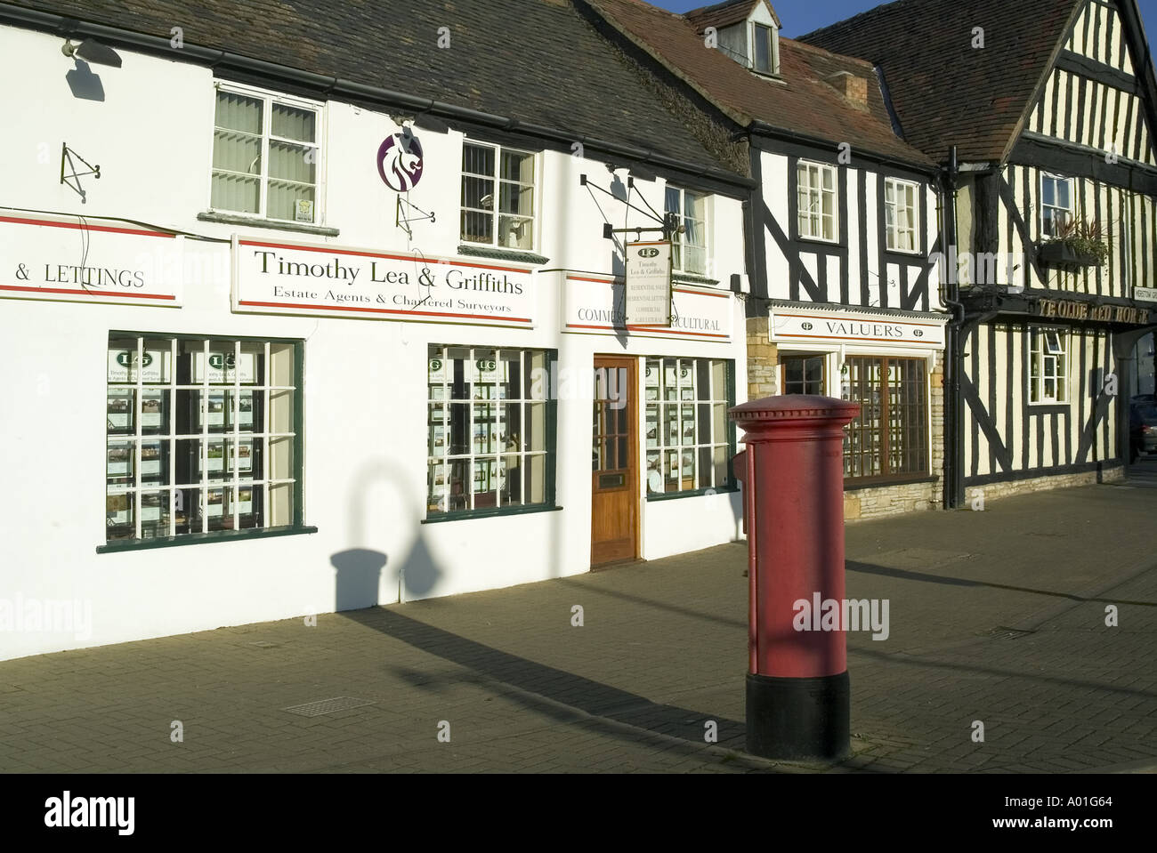 England Worcestershire The Historic Market Town Of Evesham Stock Photo