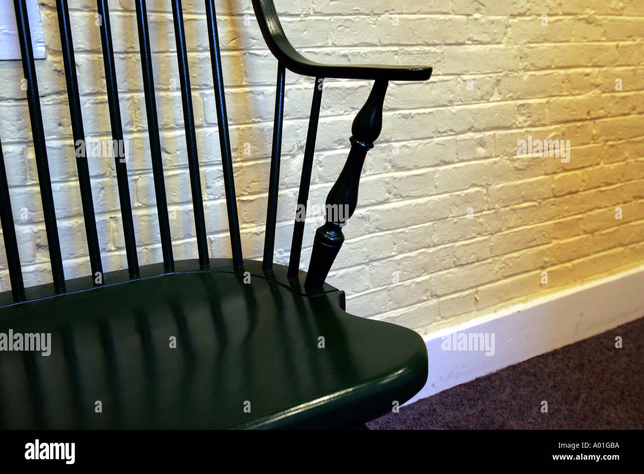 antique colonial chair Stock Photo