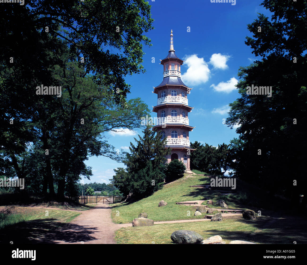 Backsteinpagode, EnglischChinesischer Garten, Oranienbaum