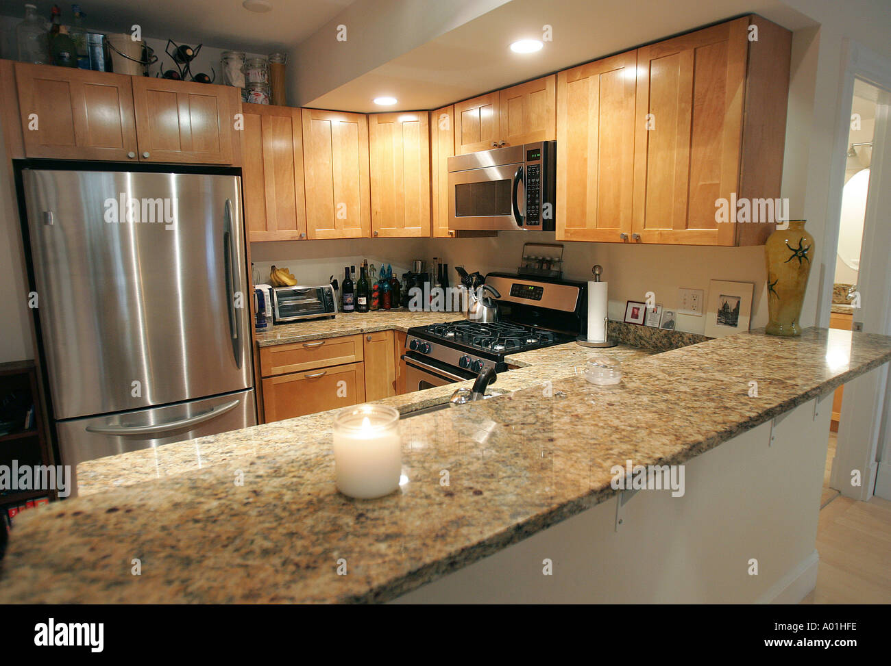 Granite Countertop Kitchen Stock Photos Granite Countertop