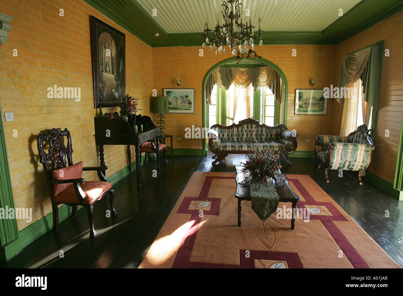 Living room, house interior, Jamaica Stock Photo Alamy