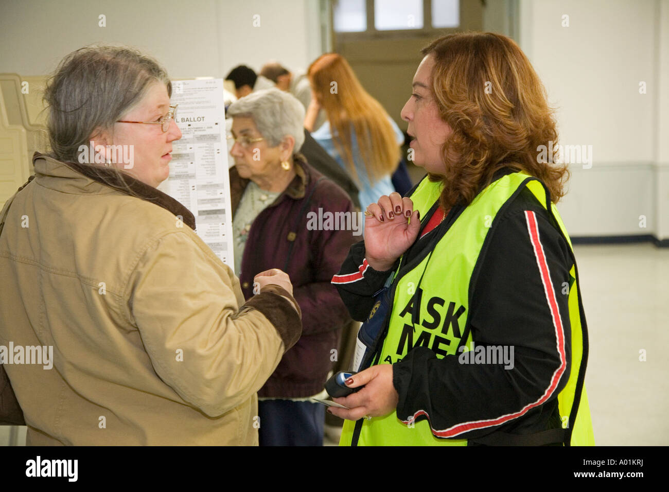 Voting in General Election Stock Photo