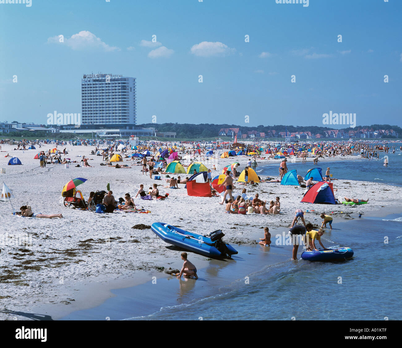 DRostock, DRostockWarnemuende, seaside resort, Baltic Sea Stock