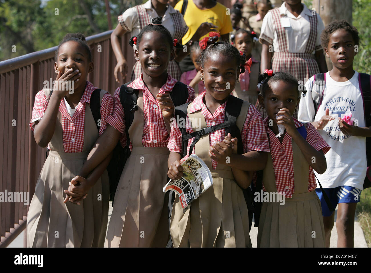 Jamaican school children in uniform hi-res stock photography and images ...