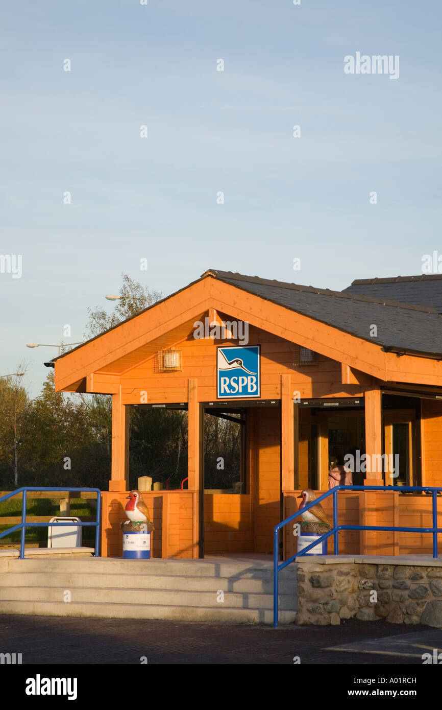 Llansanffraid Conwy North Wales UK  Conwy RSPB Reserve entrance to Visitor Centre Stock Photo
