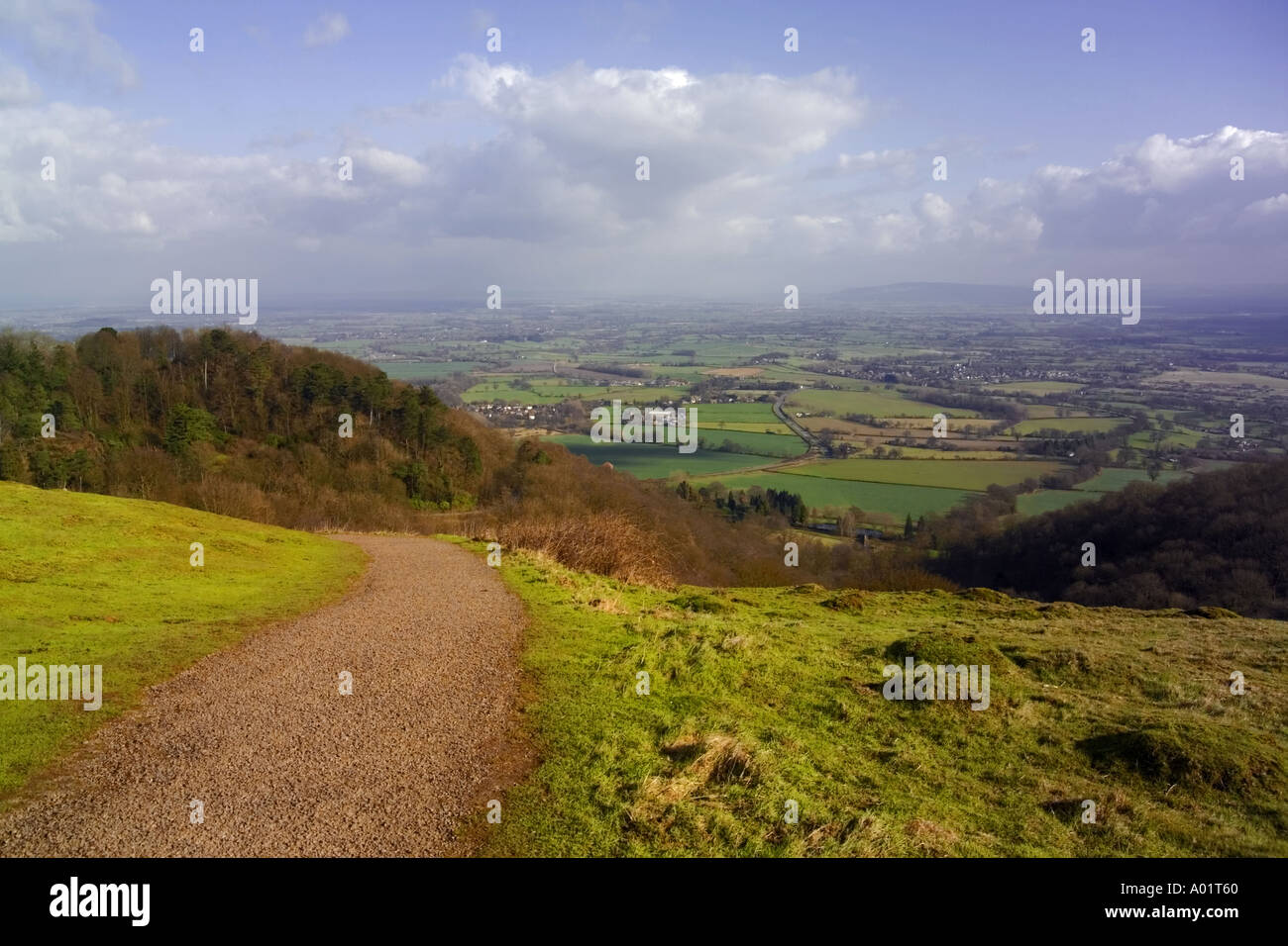 england worcestershire the MALVERN HILLS view from british camp the ...