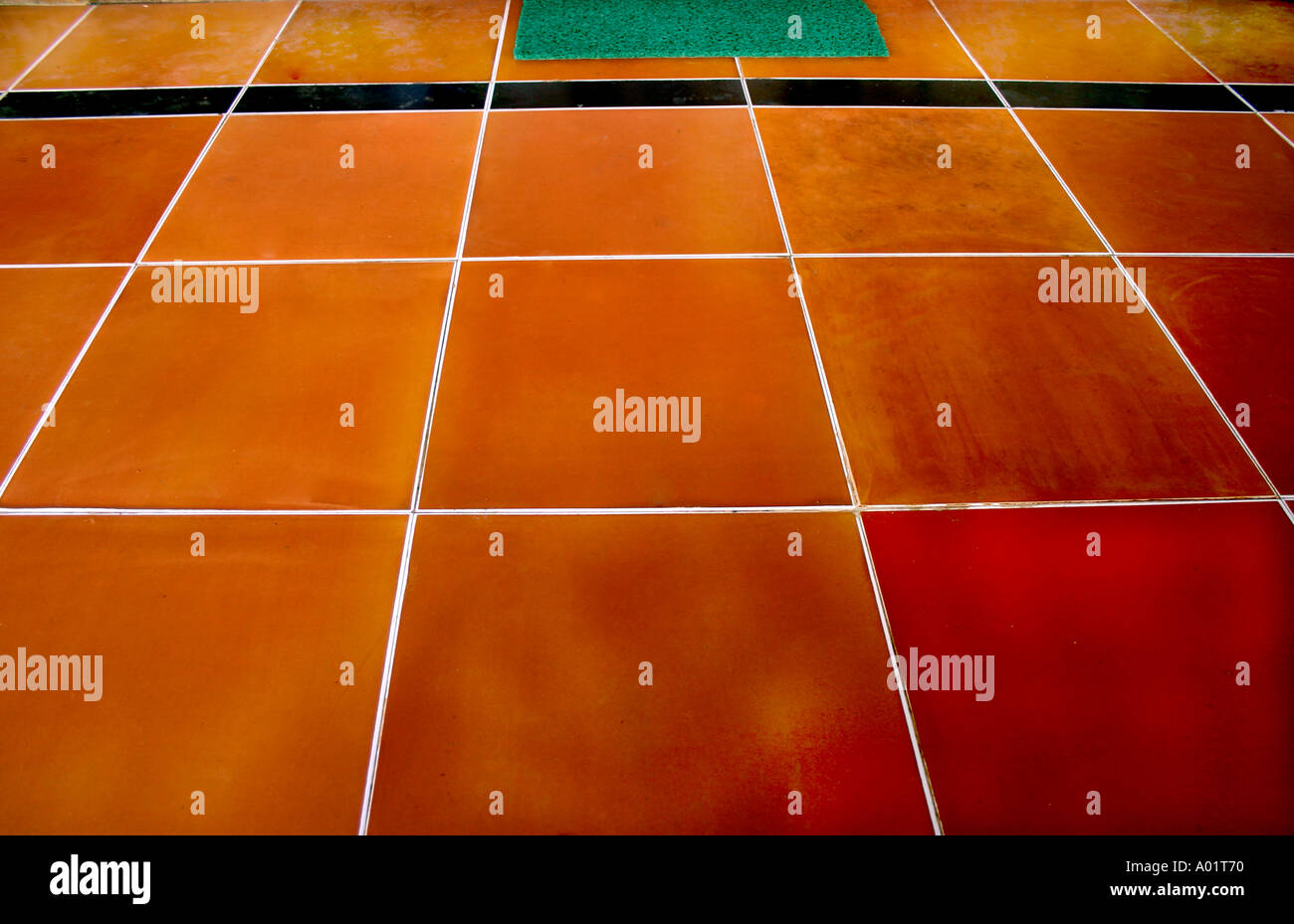 Vitreous Ceramic Floor tiles square shape Stock Photo