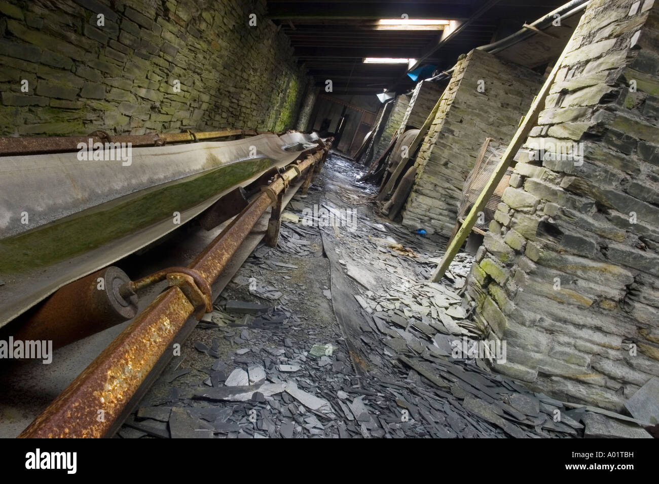 Slate Processor, Blaenau Ffestiniog, Closed Slate Mine (1995), Wales
