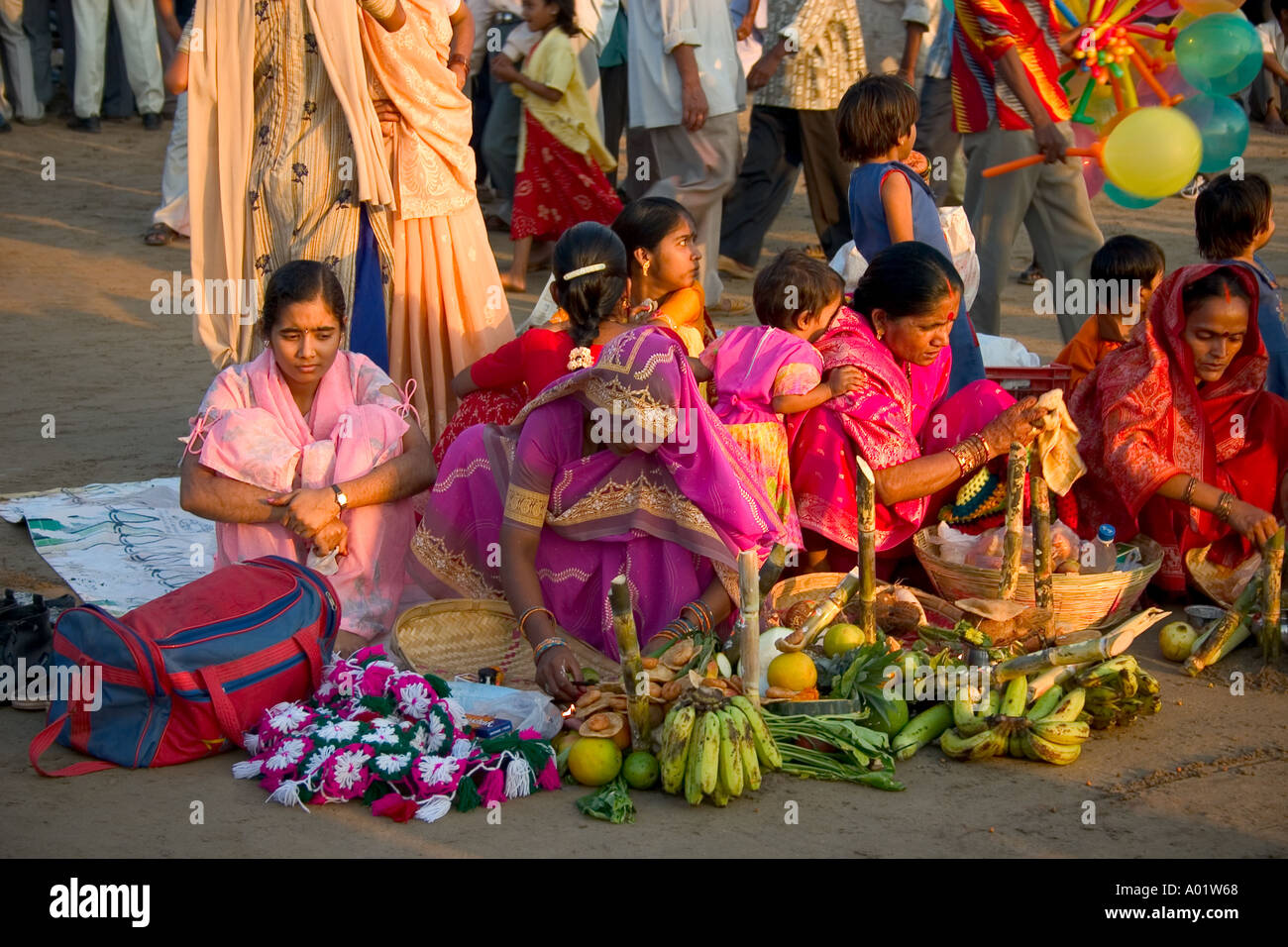 RSC0256 Hindu religious festival Chath pooja India Stock Photo