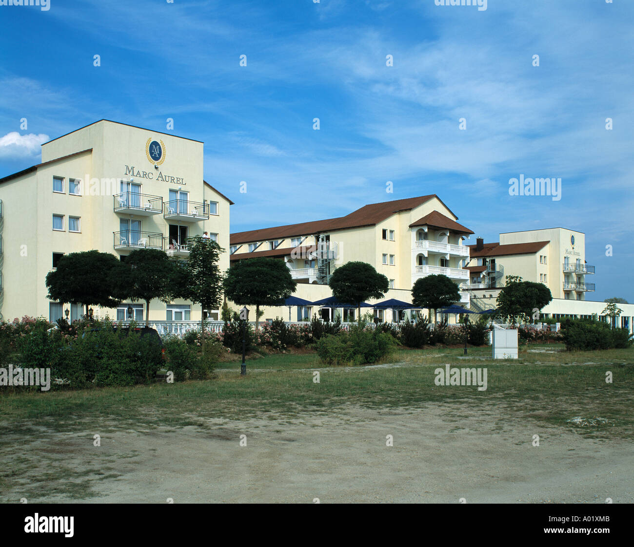 Hotel Marc Aurel, Luxushotel, DNeustadt an der DonauBad Goegging, Abens, Niederbayern Stock