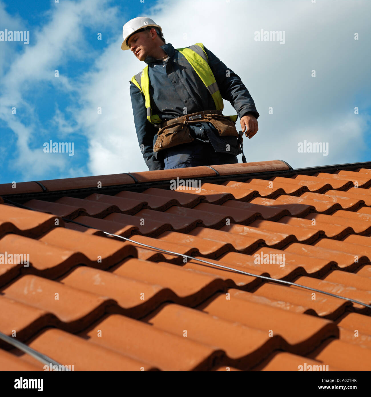 Blue hi vis vest hi-res stock photography and images - Alamy
