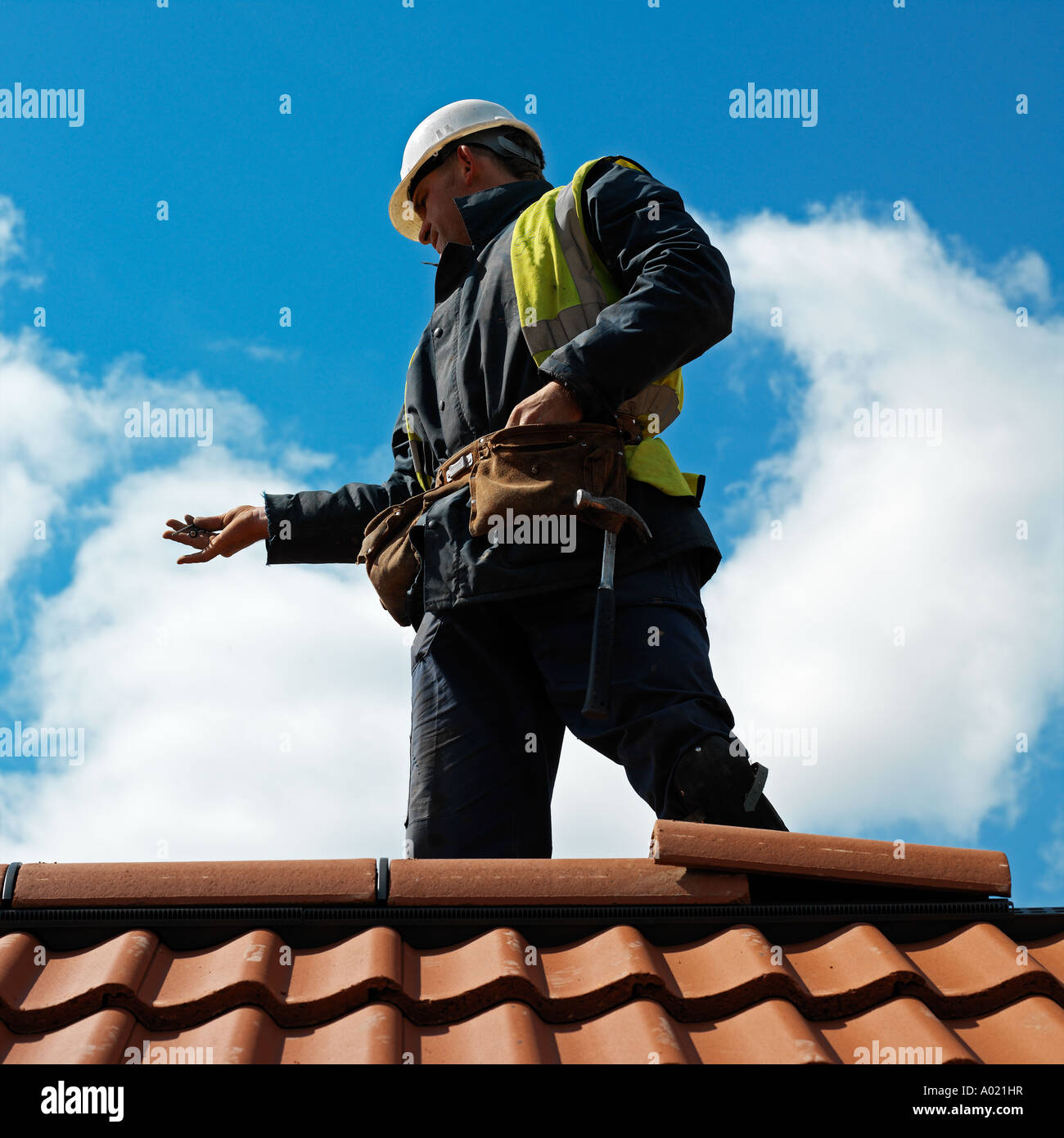 Blue hi vis vest hi-res stock photography and images - Alamy