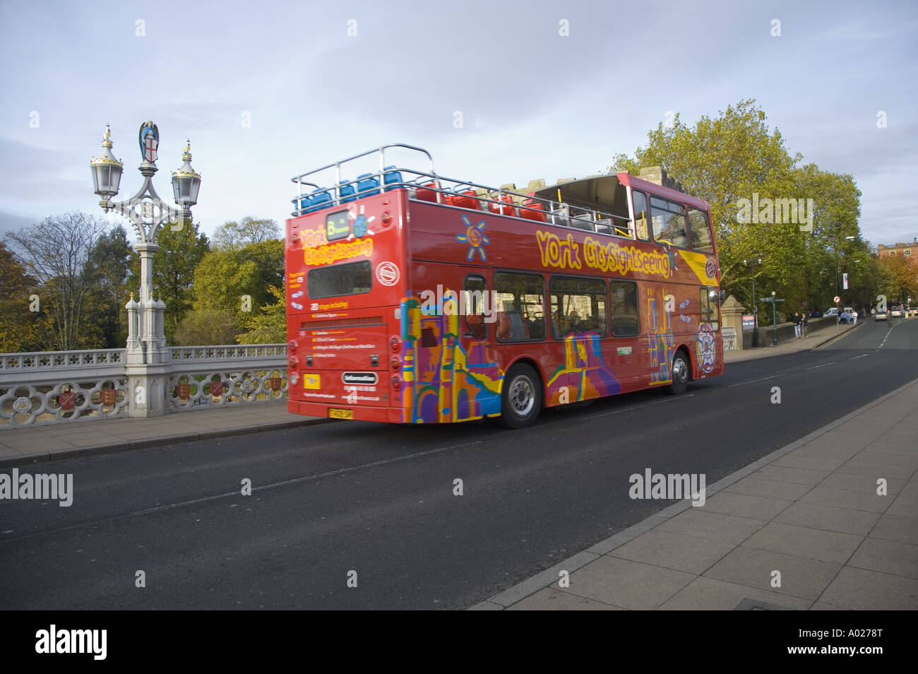 Open Top Tourist Bus Route Theme Stock Photo 2305968133