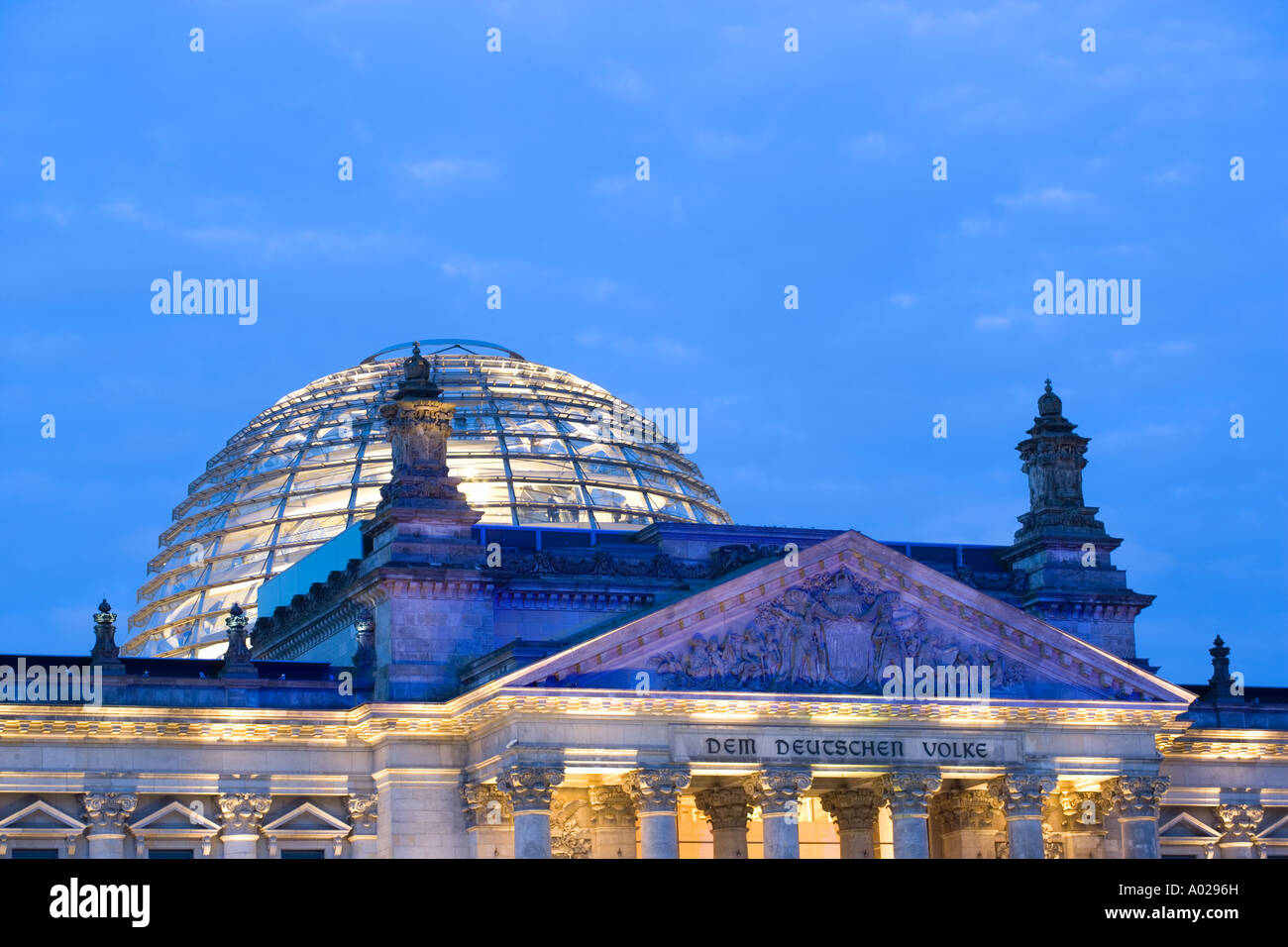 Germany Berlin Reichstag Parliament Building and Glass Dome By Norman ...