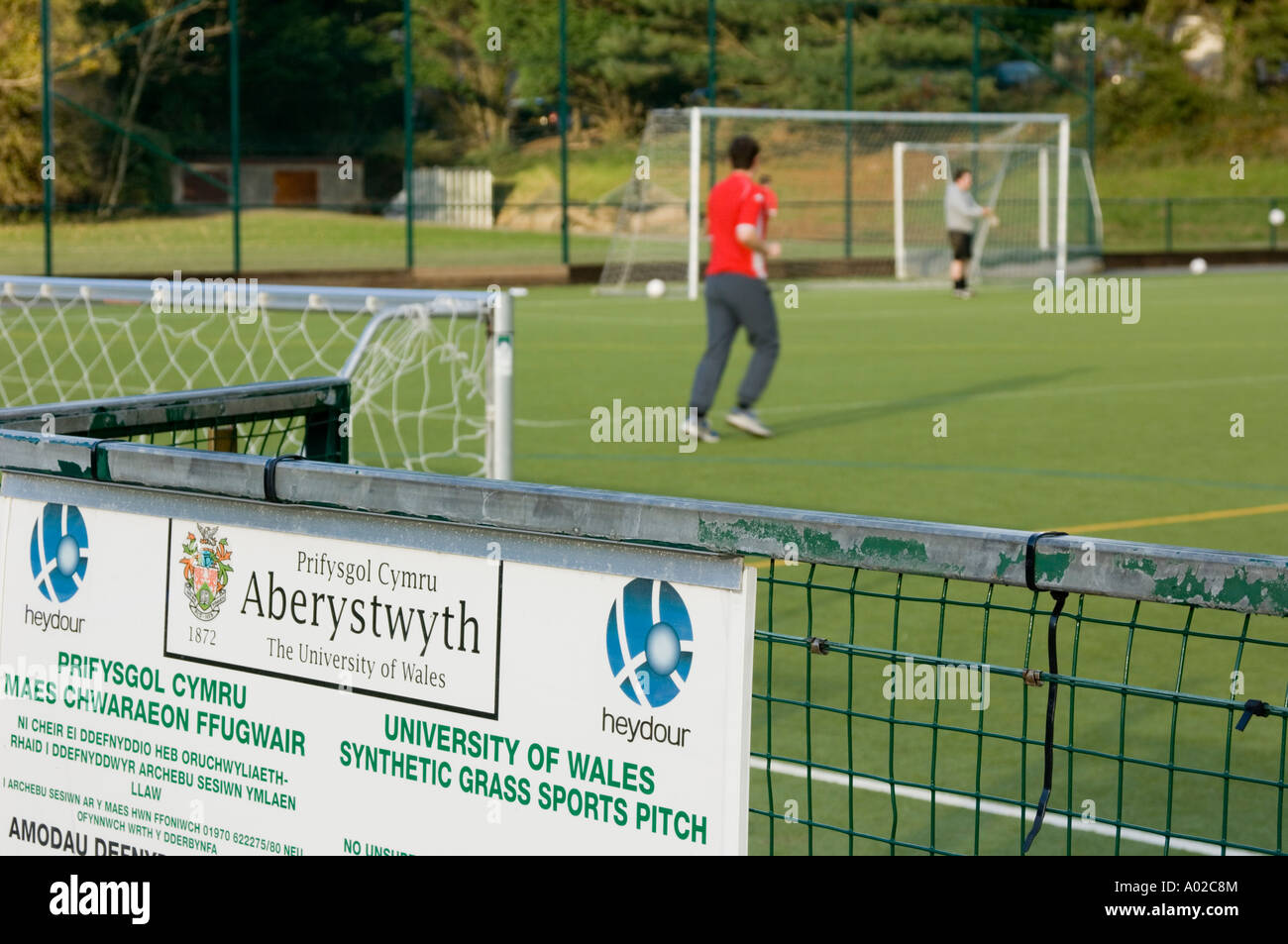 The all weather multi purpose surface at the sports centre Aberystwyth