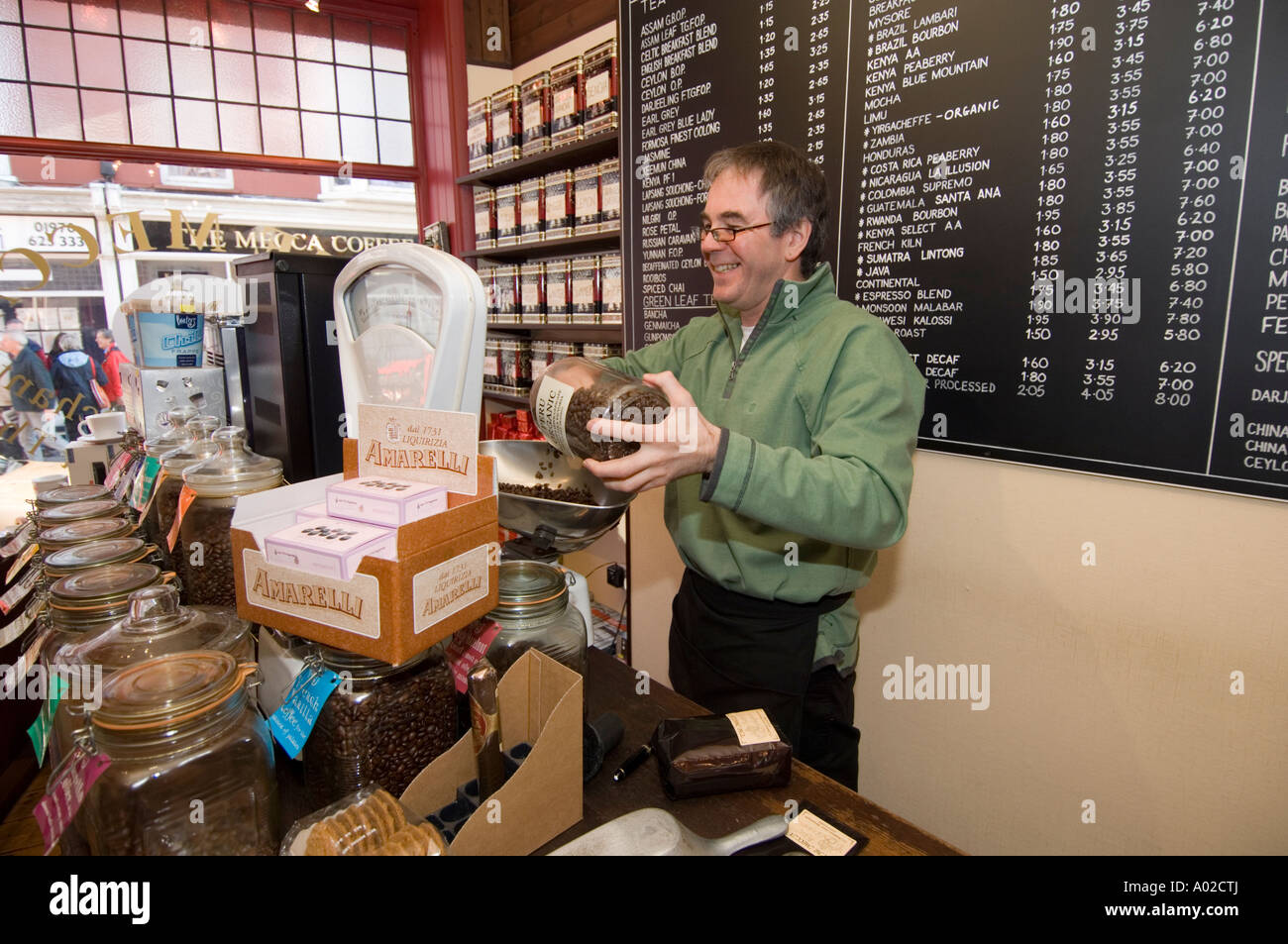The Mecca specialist coffee and tea shop Chalybeate Street Aberystwyth