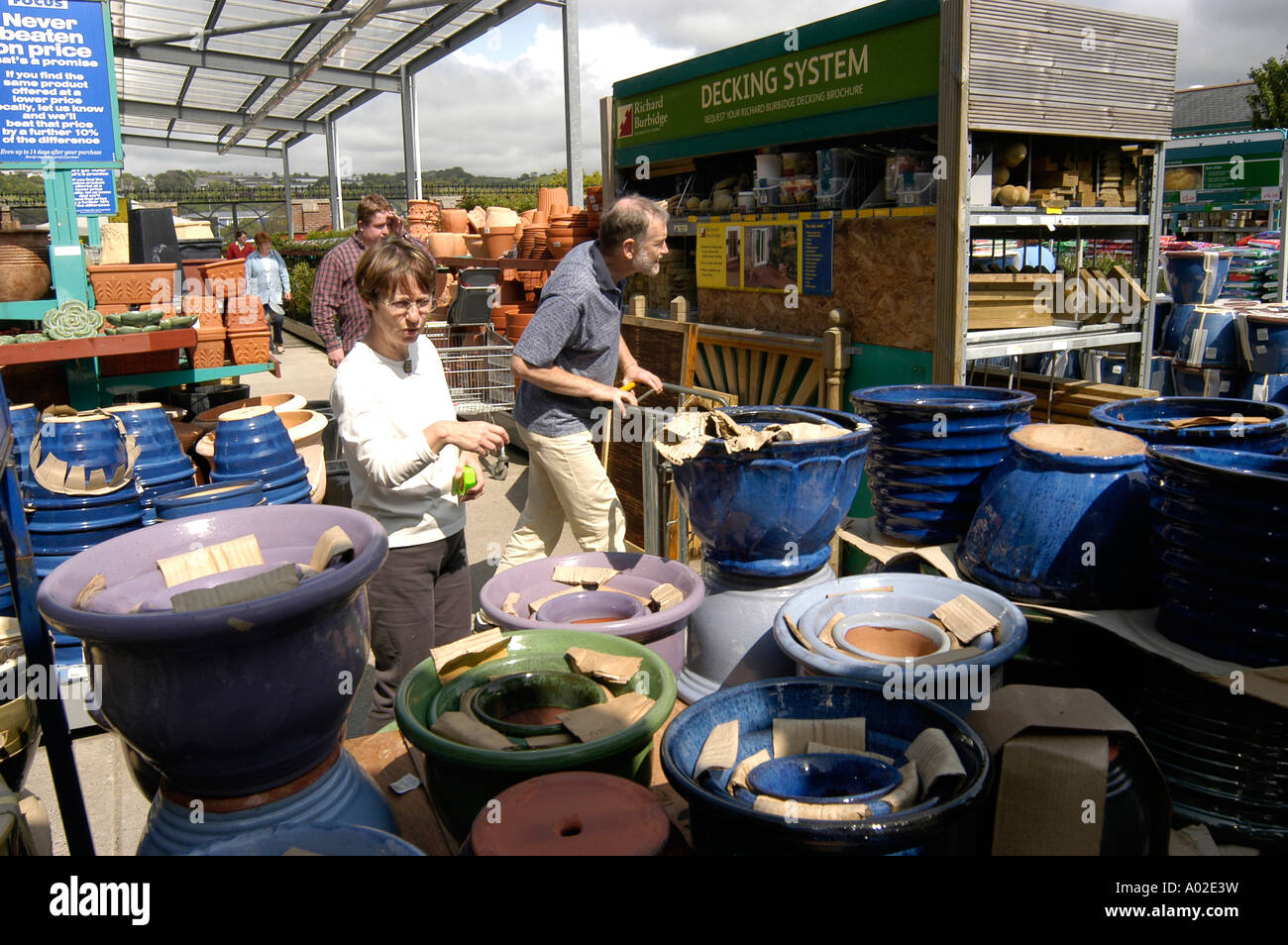 people shopping at Focus DIY do it yourself store Parc y Llyn