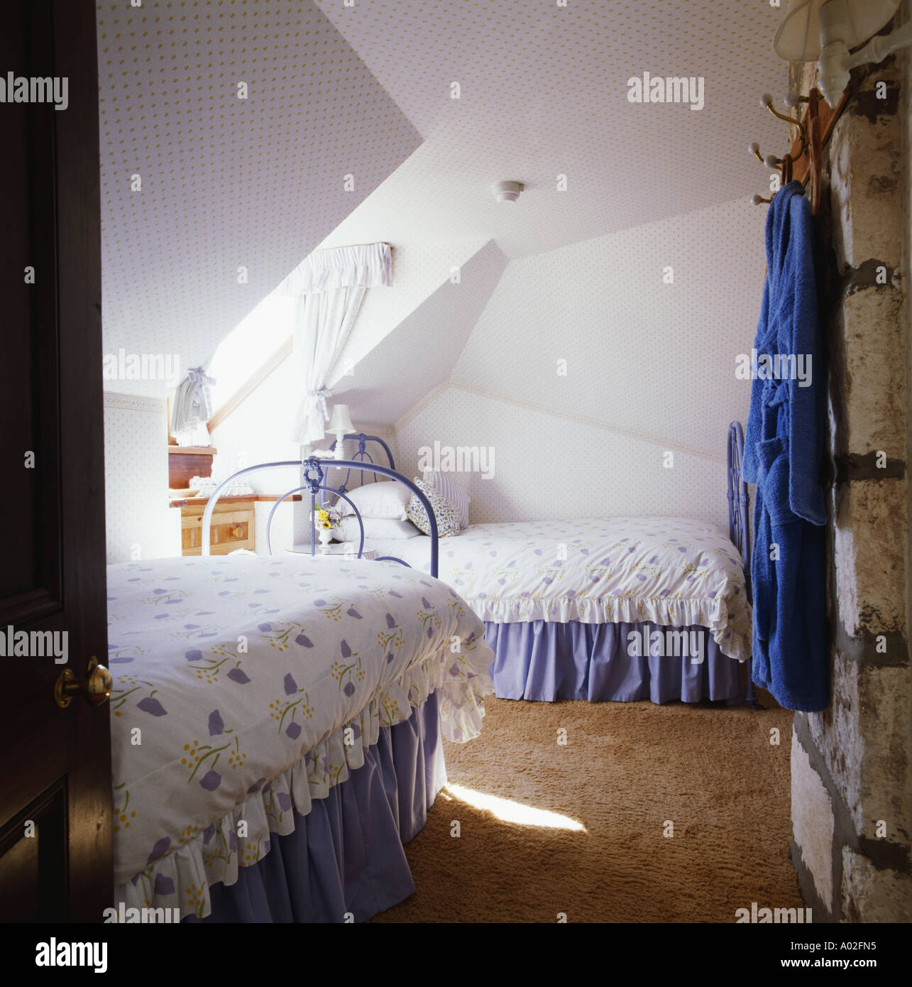 Attic Bedroom Stock Photo