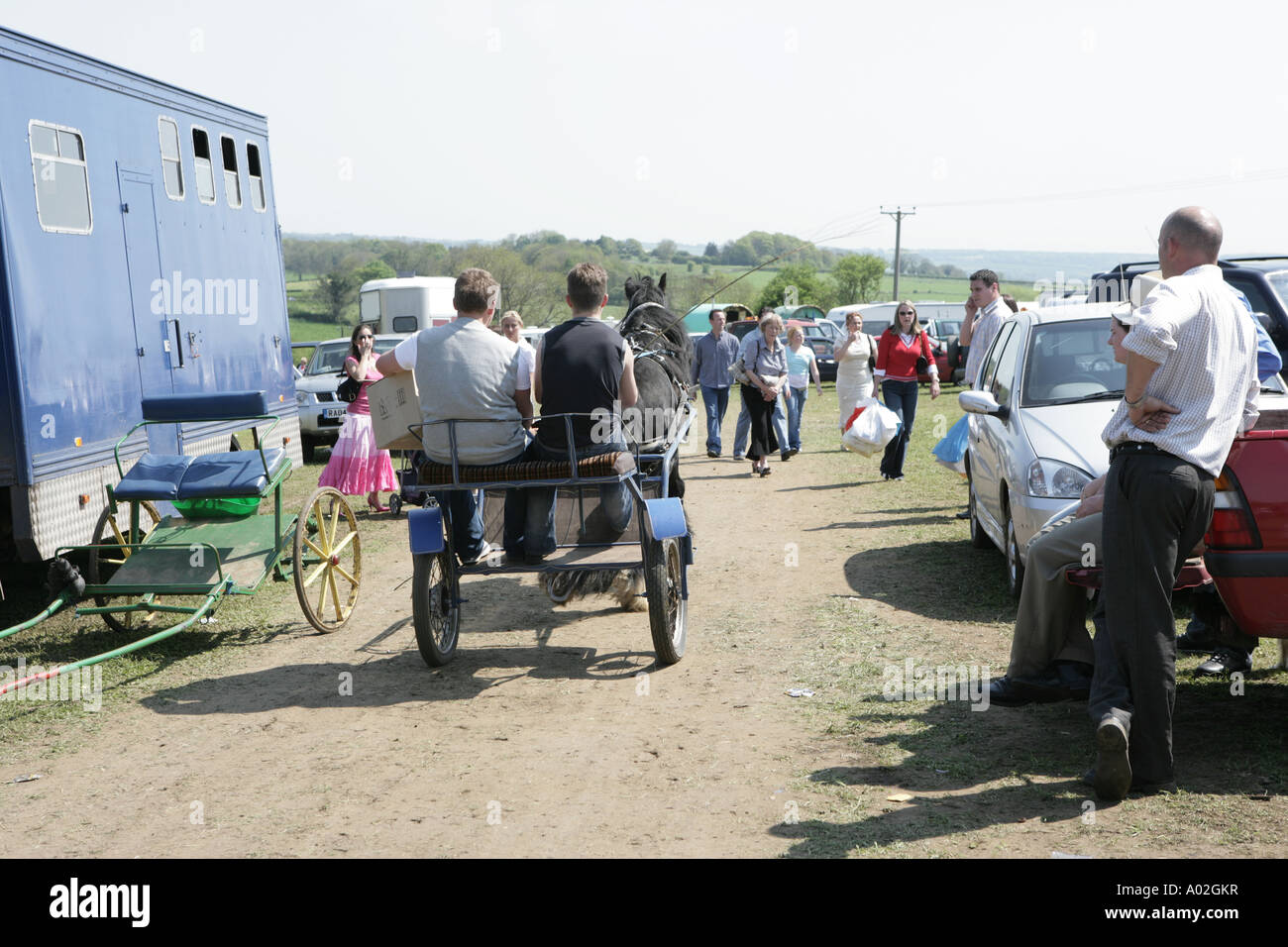 The Horse Fair which is held twice a year in the cotswold town of Stow